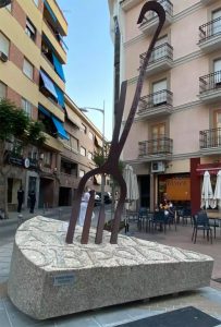 monument de la tortilla de patata à Villanueva de la serena